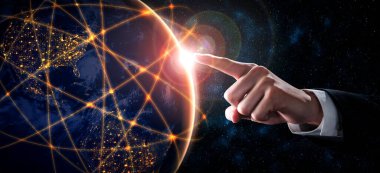 Dünyayı yenilikçi algı bağlantısıyla kaplayan küresel ağ bağlantısı