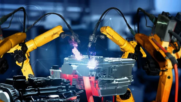 Smart industry robot arms modernization for digital factory tech