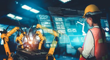 Akıllı endüstri robot silahları dijital fabrika üretim teknolojisi için