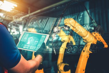 Akıllı endüstri robot silahları dijital fabrika üretim teknolojisi için