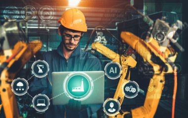 Akıllı endüstri robot silahları dijital fabrika üretim teknolojisi için