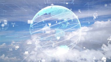 Gökyüzündeki bulutlar üzerinde bağlantı modernizasyonu ağı
