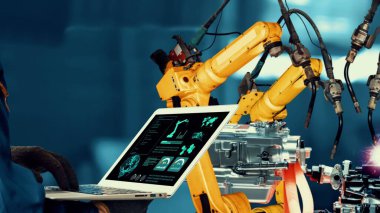 Akıllı endüstri robotu yenilikçi fabrika teknolojisi için modernizasyonu silahlandırdı