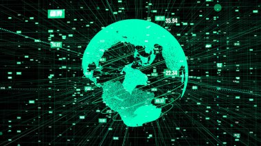 Genel çevrimiçi internet ağı ve IOT konsepti