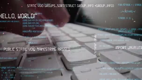 Kreativ bild av programmering av datorer och programvaruutveckling — Stockvideo