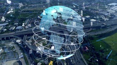 Akıllı ci 'de küresel bağlantı ve internet ağı modernizasyonu