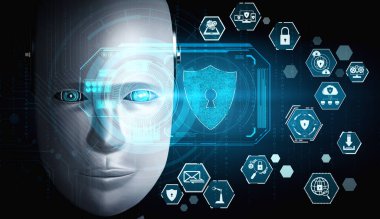 Bilgi gizliliğini korumak için siber güvenliği kullanan yapay zeka robotu