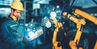 Akıllı endüstri robot silahları dijital fabrika üretim teknolojisi için