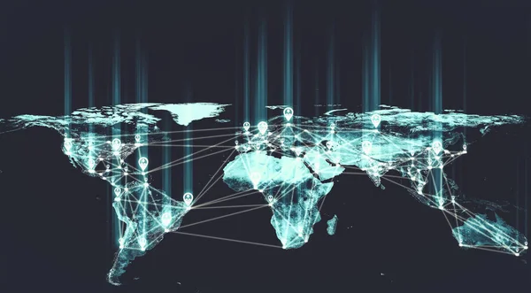 People network and global earth connection in innovative perception