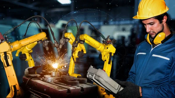 Smart industry robot arms modernization for digital factory tech
