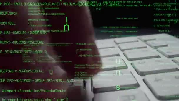 Kreativ bild av programmering av datorer och programvaruutveckling — Stockvideo