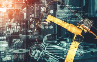 Akıllı endüstri robot silahları dijital fabrika üretim teknolojisi için