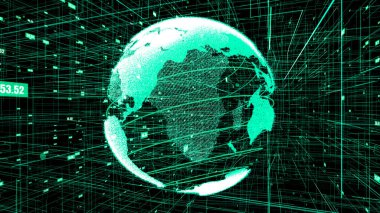 Genel çevrimiçi internet ağı ve IOT konsepti