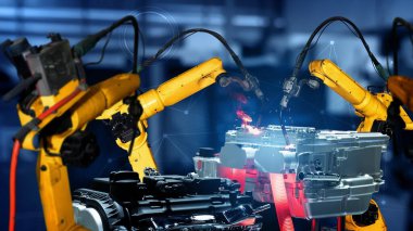 Akıllı endüstri robotu dijital fabrika teknolojisi için modernizasyonu silahlandırdı