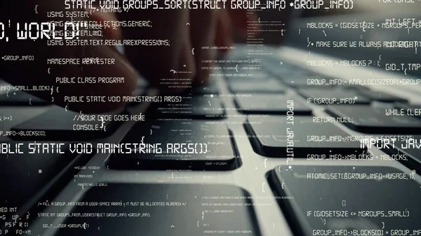 Visualisation créative du codage de programmation informatique et du développement logiciel — Photo