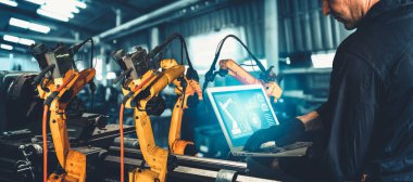 Akıllı endüstri robot silahları dijital fabrika üretim teknolojisi için