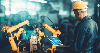 Akıllı endüstri robot silahları dijital fabrika üretim teknolojisi için