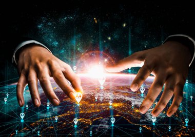 Dünyayı yenilikçi algı bağlantısıyla kaplayan küresel ağ bağlantısı