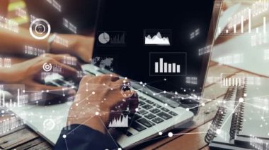 İş adamları ve finans şirketlerinin yaratıcı görüntüsü