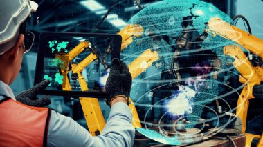Akıllı endüstri robotu yenilikçi fabrika teknolojisi için modernizasyonu silahlandırdı