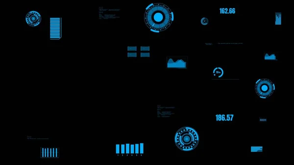 Инструментальная панель данных, представляющая состояние машины — стоковое фото