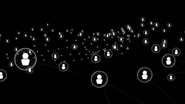 Látnoki hálózatok összekapcsolása és összekapcsolása — Stock videók