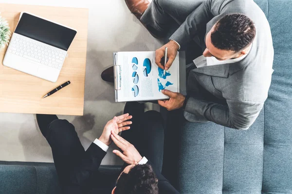 Businessmen are in business meeting in office. — Stock Photo, Image