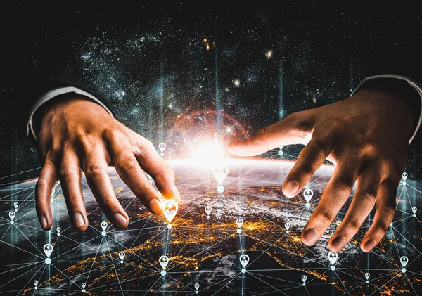 Dünyayı yenilikçi algı bağlantısıyla kaplayan küresel ağ bağlantısı