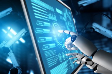 Mekanize endüstri robotu ve robot silahları fabrika üretiminde kullanılacak. .