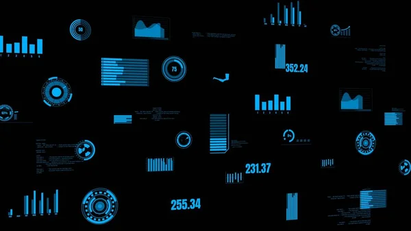 Visionary industry data dashboard presenting machine status