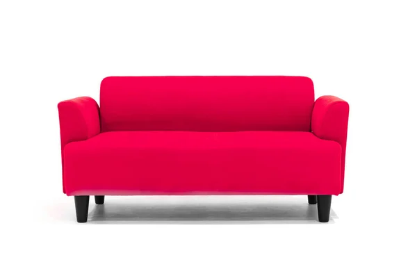 Skandynawska sofa biały tło nowoczesny design. — Zdjęcie stockowe