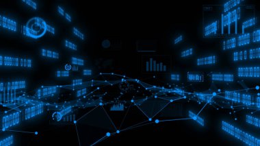 İş verileri ve finansal rakamlar görselleştirici grafik