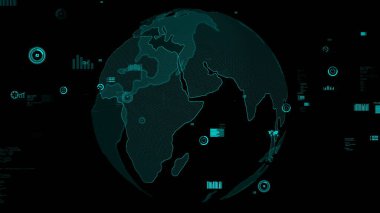 Akıllı iş verileri analitik teknoloji görselleştirici soyut