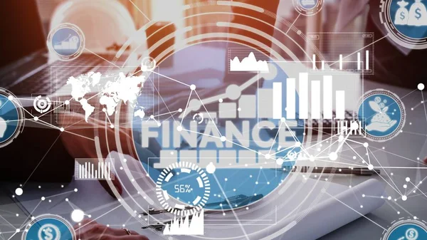 Finanza e denaro Transazione Tecnologia concettuale — Foto Stock