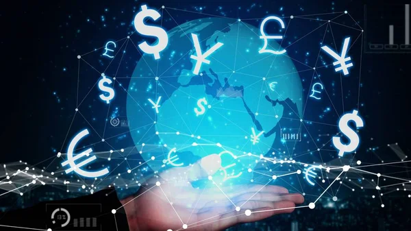 Câmbios Global Foreign Money Finance Conceptual — Fotografia de Stock