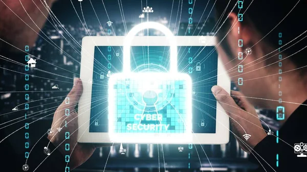 Technologia szyfrowania bezpieczeństwa cybernetycznego w celu ochrony koncepcji prywatności danych — Zdjęcie stockowe