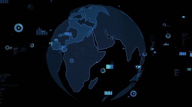 Akıllı iş verileri analitik teknoloji görselleştirici soyut