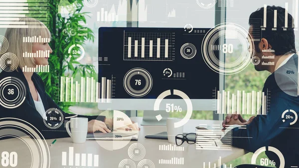 İş adamları ve finans şirketlerinin yaratıcı görüntüsü