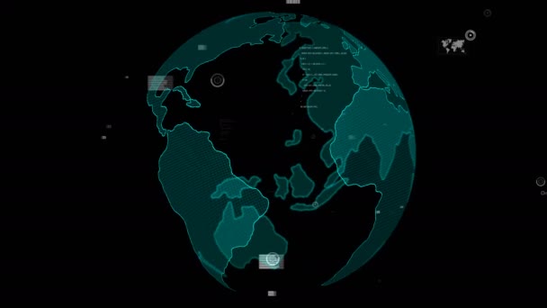 Inteligente empresa dados analíticos tecnologia visualizador abstrato — Vídeo de Stock