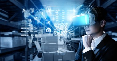 Yenilikçi VR depo yönetimi için gelecekteki sanal gerçeklik teknolojisi