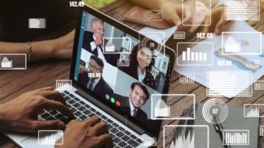 Şirket personeli toplantısındaki iş adamlarının yaratıcı görüntüsü