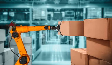 Yenilikçi depo ve fabrika dijital teknolojisi için akıllı robot kol sistemi