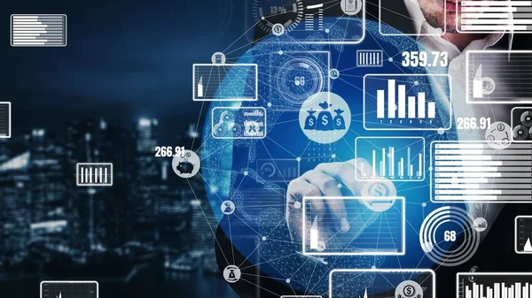 Finanzas y Tecnología de Transacción de Dinero conceptual —  Fotos de Stock