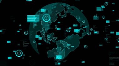 Akıllı iş verileri analitik teknoloji görselleştirici soyut
