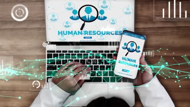 Menneskelige Ressourcer og Mennesker Netværk konceptuelle – Stock-video