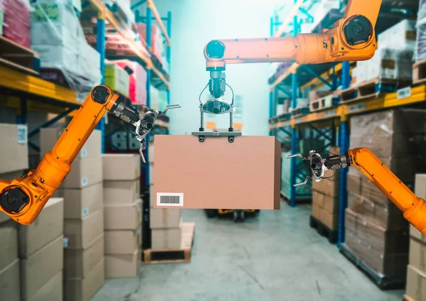 Smart robot arm system for innovative warehouse and factory digital technology