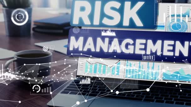Risk Management and Assessment for Business Conceptual — Stock Video
