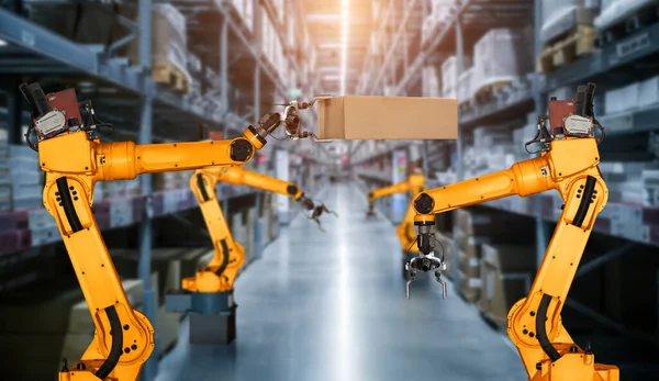 Smart robot arm system for innovative warehouse and factory digital technology