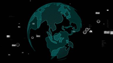 Akıllı iş verileri analitik teknoloji görselleştirici soyut