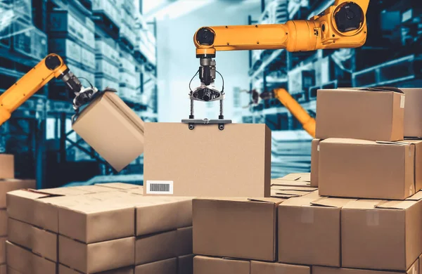 Smart robot arm system for innovative warehouse and factory digital technology